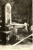 CPA -  GRESY-SUR-AIX - GORGES DU SIERROZ - MONUMENT DE LA BARONNE DE BROC (TRES RARE) - Gresy Sur Aix