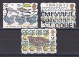 Grande Bretagne - 1971 - 1980 -  Elisabeth II -  Y&T N °  840   842   845  Oblitéré - Used Stamps