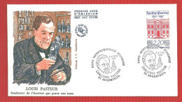 FDC LOUIS PASTEUR  3 4 10 1987 - Louis Pasteur