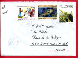 2000 - Lettre Pour La France - SAVOIR POUR TOUS + DORADE N°592 + PARASITE APHIS N°617 - Mauritanie (1960-...)