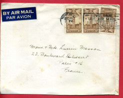 1945 - Lettre Du Canada Pour La France - Hotel Du Parlement à Ottawa (Parliament Buildings) N°213 - Brieven En Documenten