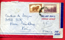 1935 - Lettre Pour La France - MOUTONS MERINOS N°377 Et CANNES A SUCRE N°378 - Briefe U. Dokumente