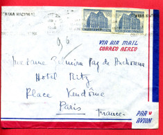 1948 - Lettre Pour La France - PALACIO CENTRAL DE CORREOS N°419 - Cartas & Documentos