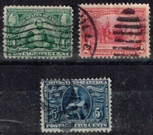Etats-Unis - 1907 - Y&T N° 164 à 166 Oblitérés. Valeur Catalogue Y&T 2005 : 35,00 € - Used Stamps