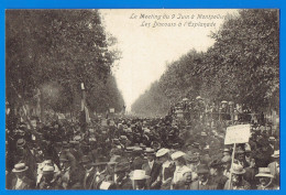 CPA HERAULT (34) - MEETING VITICOLE DE MONTPELLIER - 9 JUIN 1907 - LES DISCOURS A L'ESPLANADE - CLICHE SAPHET - Montpellier