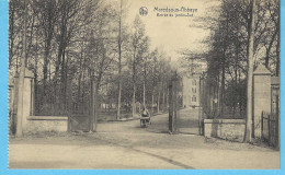 Abbaye De Maredsous-(Anhée-Namur-Belgique)-Le Jardinier (moine) Et Sa Brouette-Entrée Du Jardin-Sud-+/-1920 - Anhée