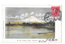TACOMA - ETATS UNIS - CPA DOS SIMPLE COLORISEE De 1906 - Mt Tacoma Wash Altitude 14.444 Feet - TOUL 3 - - Tacoma