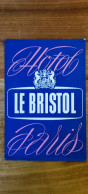 France Paris Le Bristol Hotel Label Etiquette Valise - Adesivi Di Alberghi