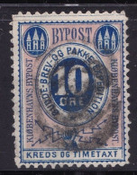 Denmark Local Post Pakke Expedition Budde -Brev-og 10 Ore Blue And Pink Good Used - Local Post Stamps