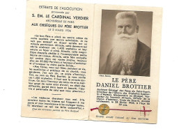 Le Père Daniel BROTTIER Avec Un Morceau D'étoffe Ayant Touché Au Père Brottier 2 - Other & Unclassified