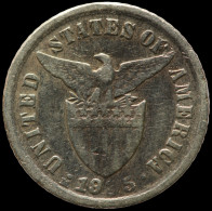 LaZooRo: Philippines 10 Centavos 1935 F / VF - Silver - Philippinen