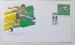 AUSTRALIE AUSTRALIA FDC 1993 ENTIER STATIONERY MNH**  FOOTBALL FUSSBALL SOCCER CALCIO VOETBAL FOOT FUTEBOL FUTBOL - Cartas & Documentos
