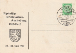 Allemagne Entier Postal Illustré 1936 - Interi Postali Privati