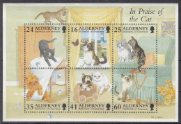 Alderney 1996. Cats. Bloc. Michel 2. MNH(**) - Alderney