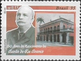 BRAZIL - FAMOUS BRAZILIAN MEN (BARON OF RIO BRANCO, R$ 0,15) 1995 - MNH - Nuevos