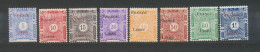 Colonies Fr. C.des SOMALIS Taxes N°21 à 28 Surch. France Libre N* C 33€ N3512 - Unused Stamps