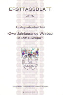 Germany 2000 Europe Weinbau Vin Wine Wein Wineries FDC Cover ( A80 915) - Vini E Alcolici