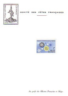 Belgique Comite Des Fetes Francaises Carton Avec Timbre Meteorologie FDC Cover ( A80 888a) - Climate & Meteorology