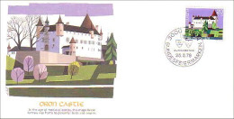 Switzerland Chateau Castle Schloss Oron FDC Cover ( A80 790) - Castelli