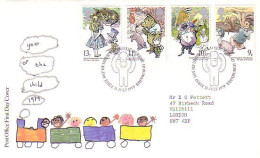 G-B Winnie The Pooh Mother Goose Willows Frog Alice Grenouille Ma Mère L'Oie FDC Cover ( A80 781) - Fairy Tales, Popular Stories & Legends