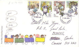 G-B Winnie The Pooh Mother Goose Willows Frog Alice Grenouille Ma Mère L'Oie FDC Cover ( A80 780) - Frösche