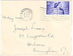 British 2 1/2d Blue Silver Wedding 1948 On Front Of Envelope FDC Cover ( A80 714) - ....-1951 Pre-Elizabeth II
