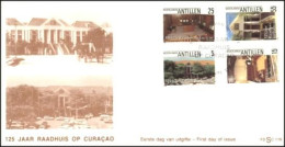 Antillen Hotel De Ville Curacao Town Hall FDC Cover ( A80 557) - Altri & Non Classificati