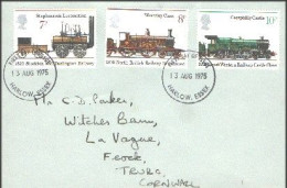 1975 Trains Grande-Bretagne FDC Cover ( A80 586) - 1971-1980 Dezimalausgaben