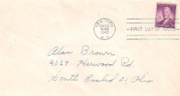 US Alfred E. Smith 1945 FDC Cover ( A80 446) - 1941-1950