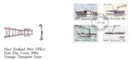 New Zealand Bateaux Transbordeurs Ferry Boats Ferries FDC Cover ( A80 140b) - Other (Sea)