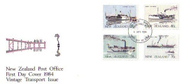 New Zealand Bateaux Transbordeurs Ferry Boats Ferries FDC Cover ( A80 140b) - Andere(Zee)