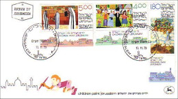 Israel Children Paint Jerusalem FDC Cover ( A80 80) - Other & Unclassified