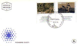 Israel Pionniers Pioneers Labour Cheval Horse Plowing FDC Cover ( A80 66) - Altri & Non Classificati