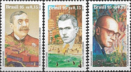 BRAZIL - COMPLETE SET BOOK DAY, BRAZILIAN/PORTUGUESE WRITERS 1995 - MNH - Nuevos