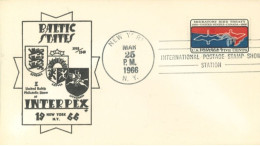 U.S.A.. -1966 -  OFFICIAL STAMP COVER OF BALTIC STATES, INTERPEX . - Cartas & Documentos