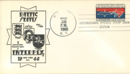 U.S.A.. -1966 -  OFFICIAL STAMP COVER OF BALTIC STATES, INTERPEX . - Briefe U. Dokumente