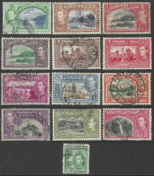 Trinidad & Tobago. 1938-44 King George VI. 13 Used Values To $1.20. SG 246etc. M2123 - Trinidad & Tobago (...-1961)