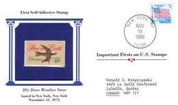 First US Self-Adhesive Stamp 1974 Cover MNH ** Neuf SC ( A81 957) - Lettres & Documents