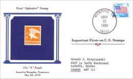 First US Alphabet Stamp 1978 Cover MNH ** Neuf SC ( A81 942) - Cartas & Documentos