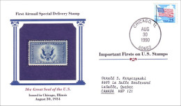 First US Airmail Special Delivery Cover MNH ** Neuf SC ( A81 938) - 1c. 1918-1940 Briefe U. Dokumente