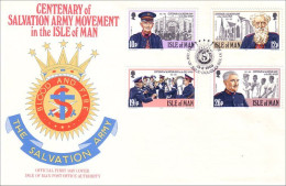 Isle Of Man Salvation Army Armee Du Salut FDC ( A81 836) - Man (Ile De)