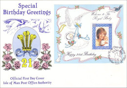 Isle Of Man Feuillet Royal Baby S/S FDC ( A81 832) - Other & Unclassified