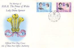 Isle Of Man Royal Wedding FDC ( A81 823a) - Man (Ile De)