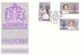 Isle Of Man Silver Jubilee FDC ( A81 793a) - Man (Ile De)