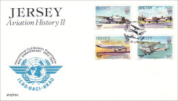 Jersey Avions Airplane FDC ( A81 766a) - Jersey