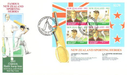 New Zealand B/F Cricket S/S FDC ( A81 338) - Cricket