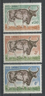 CAMBODGE 1964 N° 144/146 ** Neufs MNH Superbes C 4.50 € Faune Boeuf Sauvage Kouprey Animaux, Animals - Kambodscha