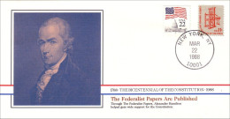 American Constitution Federalist Papers Published Mar 22 1788 Cover ( A82 83) - Indépendance USA