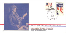 American Constitution Convention Debates Citizenship Aug 13 1787 Cover ( A82 58) - Indipendenza Stati Uniti