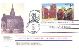 American Constitution Convention Convenes May 25 1787 Postcard ( A82 44) - Unabhängigkeit USA